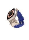 Apple Watch Ultra 49mm Zore KRD-108 Metal Başlıklı Silikon Kordon