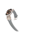 Apple Watch Ultra 49mm Zore KRD-108 Metal Başlıklı Silikon Kordon