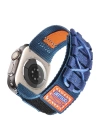 Apple Watch Ultra 49mm Zore KRD-112 Orbital Örgülü Halat Tasarımlı Naylon Kumaş Hasır Kordon