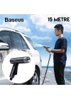 Baseus 15 Metre Sihirli Araç Yıkama Bahçe Sulama Hortumu Simple Life Car Wash Spray Nozzle