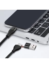 Baseus 2in1 Dual Output Cable-USB-A+Type-C İPhone 18W Hızlı Şarj Usb Kablo 1m