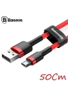 Baseus Cafule Micro Usb 0.50 Kısa 2.4a Hızlı Şarj Halat Usb Kablo