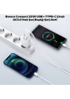 Baseus Compact 20W USB + TYPE-C Çıkışlı QC3.0 Hızlı Şarj Başlığı Şarj Aleti