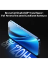 Baseus Corning iPhone 15 Privacy Hayalet Full Koruma Tempered Cam Ekran Koruyucu