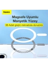 Baseus Crystal iPhone 12 Pro Max Kılıf Magsafe Uyumlu Manyetik Kılıf