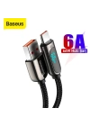 Baseus Display USB to Type-C 66W Hızlı Şarj Veri Kablosu 1mt