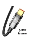 Baseus Explorer Series Auto Power 100W USB to Type-C Ultra Hızlı Şarj ve Data Kablosu 1m