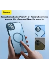 Baseus Frame Series iPhone 14 6.1 Kamera Koruyuculu Magsafe Kılıf + Tempered Ekran Koruyucu Set