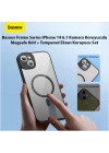 Baseus Frame Series iPhone 14 6.1 Kamera Koruyuculu Magsafe Kılıf + Tempered Ekran Koruyucu Set