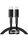 Baseus High Density Braided 20W Type-C to iPhone Lightning Hızlı Şarj ve Data Kablosu 1m