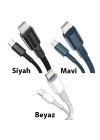 Baseus High Density Braided 20W Type-C to iPhone Lightning Hızlı Şarj ve Data Kablosu 1m