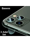 Baseus iPhone 11 Pro 11 Pro Max Tempered Kamera Lens Koruma Camı 2Set