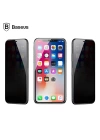 Baseus İPhone 11 Pro Max- XS Max 3D Anti-Peep Privacy Gizlilik Cam Ekran Koruyucu