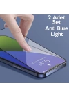 Baseus İPhone 12-12 Pro 0.3MM Full Anti Blue Light Tempered Cam Ekran Koruyucu 2Adet Set