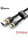 Baseus İPhone 14-13-12-11 2 Metre Halat Usb Şarj Kablosu