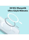 Baseus iPhone 15 Crystal Serisi Manyetik Magsafe Silikon Kılıf + Tempered Ekran Koruyucu Set