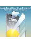 Baseus iPhone 15 Pro HD Tempered Full Koruma Cam Ekran Koruyucu