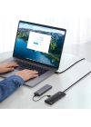 Baseus Lite Series 4 Portlu Type-C to USB 3.0 HUB Adaptör 25cm