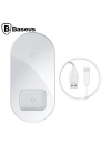 Baseus Simple 2in1 Kablosuz Wireless Şarj 18W iPhones+iPods