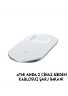 Baseus Simple 2in1 Kablosuz Wireless Şarj 18W iPhones+iPods