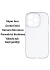 Baseus Simple Case iPhone 14 Pro 6.1 Kamera Korumalı İnce Silikon Şeffaf Kılıf