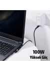 Baseus Zinc Manyetik Type-C to DC Round (4,0x1,7mm) Lenovo Laptop Şarj Kablosu 100W 2m