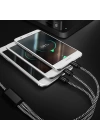 DUX DUCIS 3in1 Usb Type C-İPhone Ve Mikro Kopmaz Usb kablo Hızlı Şarj