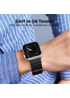 DUX DUCIS Apple Watch 38-40-41MM için Manyetik Zincir Versiyon PU Deri Kayış Kordon