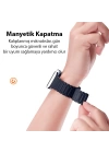 Dux Ducis Apple Watch 42-44-45MM için Manyetik Armor Silikon Kordon Kayış