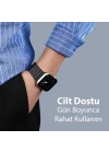 DUX DUCIS Apple Watch 42-44-45MM için Manyetik Zincir Versiyon PU Deri Kayış Kordon