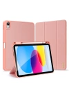 Dux Ducis iPad 10.9 2022 Kılıf Domo Series Kalem Bölmeli Mıknatıslı Standlı Kapaklı Kılıf