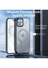 Dux Ducis iPhone 15 Plus Aimo Series MagSafe Premium Buzlu Sert PC-TPU Kılıf