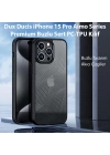 Dux Ducis iPhone 15 Pro Aimo Series Premium Buzlu Sert PC-TPU Kılıf