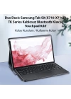 Dux Ducis Samsung Tab S9 (X710-X716B) TK Series Kablosuz Bluetooth Klavye Touchpad Kılıf