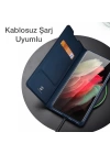 Dux Ducis SM Galaxy S21 Plus Kılıf Kapaklı Flip Cover Kılıf Skinpro Series