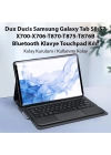 Dux Ducis SM Galaxy Tab S8-S7 Bluetooth Klavye Touchpad Kılıf X700-X706-T870-T875-T876B