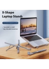 Dux Ducis X-Shape Alüminyum Alaşımlı Katlanır Laptop Standı