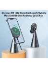 Duzzona W3 15W Manyetik Magsafe Uyumlu Masaüstü Wireless Kablosuz Şarj Cihazı