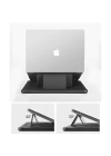 More TR Apple Macbook Pro 16.2 2023 A2780 Wiwu Defender Stand Case Taşınabilir Standlı Magnetik PU Laptop Çantası