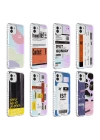 Galaxy A03 Kılıf Airbag Kenarlı Renkli Desenli Silikon Zore Elegans Kapak