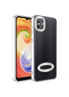 Galaxy A04 Kılıf Kamera Korumalı Logo Gösteren Zore Omega Kapak