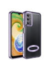 Galaxy A04S Kılıf Kamera Korumalı Logo Gösteren Zore Omega Kapak