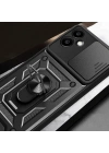 Galaxy A06 Kılıf Magnetik Standlı Kamera Korumalı Zore Sürgülü Vega Kapak