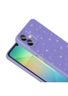 Galaxy A07 Kılıf Kamera Korumalı Simli Lüks Zore Koton Kapak