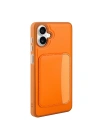 Galaxy A07 Kılıf Kartlıklı Zore X-Kart Silikon Kapak
