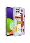 Galaxy A12 Kılıf Airbag Kenarlı Renkli Desenli Silikon Zore Elegans Kapak