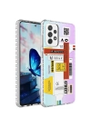 Galaxy A23 Kılıf Airbag Kenarlı Renkli Desenli Silikon Zore Elegans Kapak