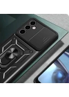 Galaxy A24 Kılıf Magnetik Standlı Kamera Korumalı Zore Sürgülü Vega Kapak