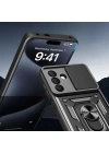 Galaxy A26 Kılıf Magnetik Standlı Kamera Korumalı Zore Sürgülü Vega Kapak