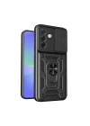 Galaxy A27 Kılıf Magnetik Standlı Kamera Korumalı Zore Sürgülü Vega Kapak